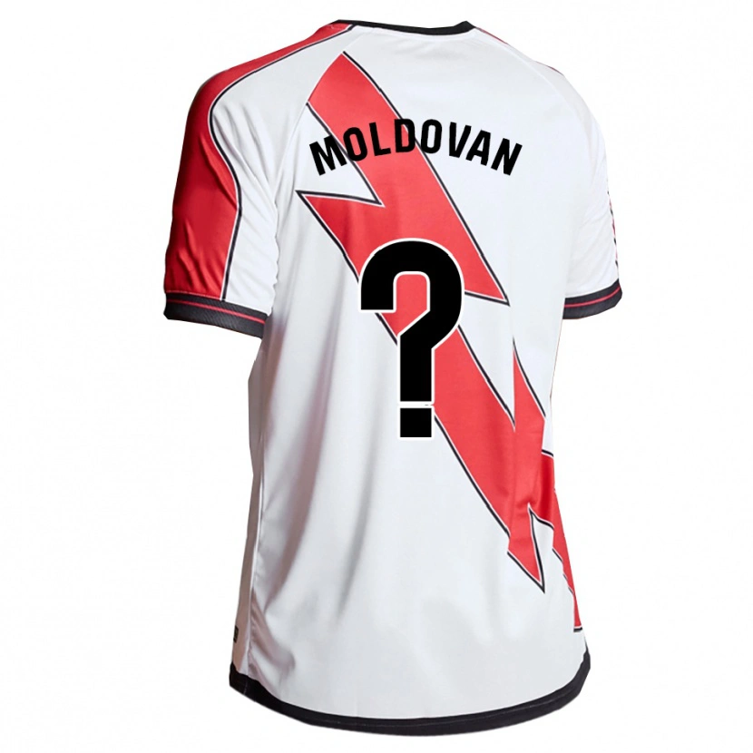 Danxen Dětské Daniel Moldovan #0 Bílá Červená Domů Hráčské Dresy 2025/26 Dres
