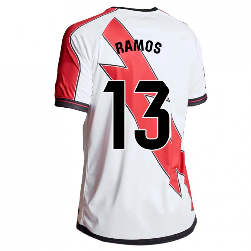 Danxen Dětské Mario Ramos #13 Bílá Červená Domů Hráčské Dresy 2025/26 Dres