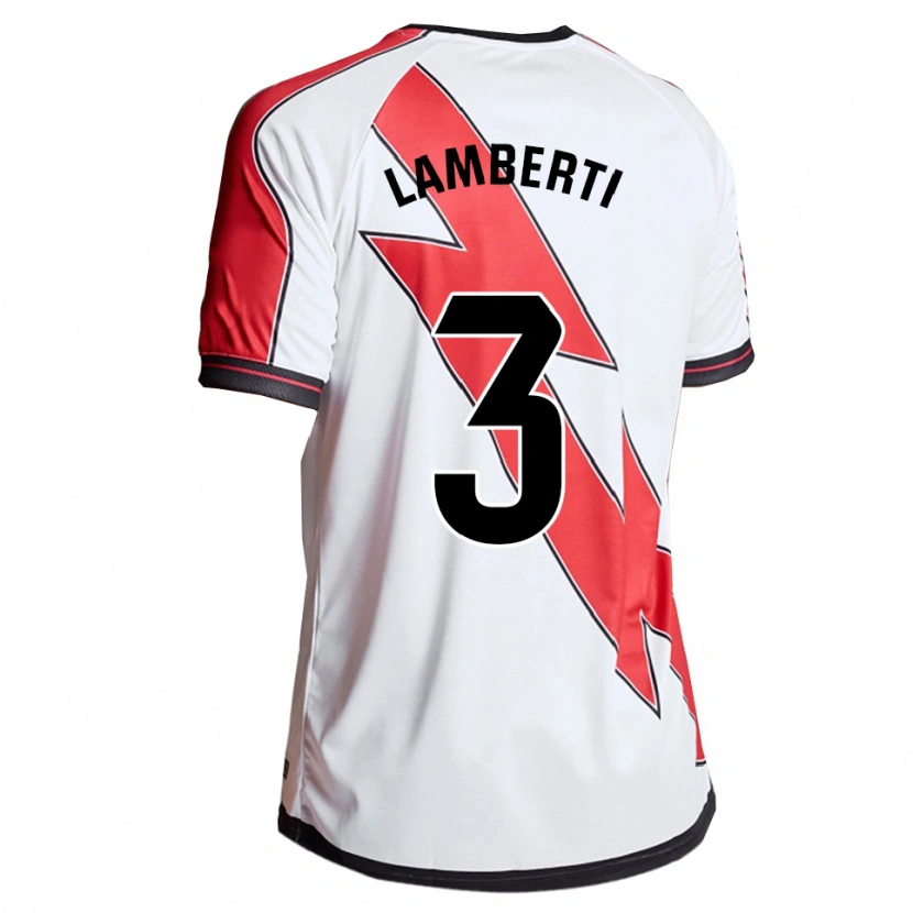 Danxen Dětské Luca Lamberti #3 Bílá Červená Domů Hráčské Dresy 2025/26 Dres