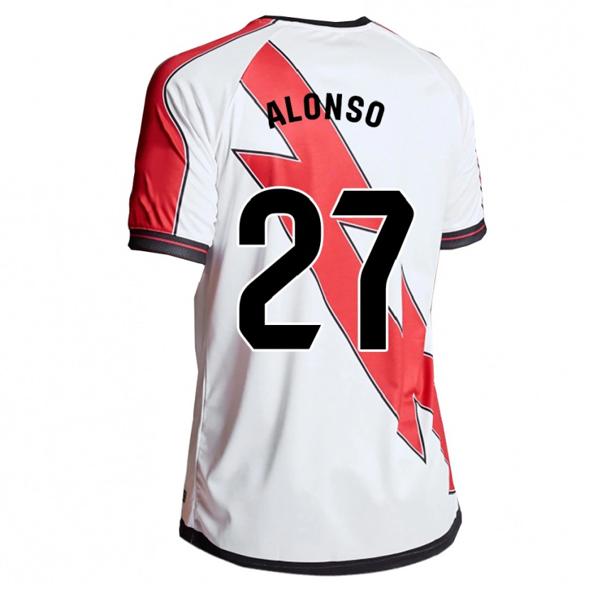 Danxen Dětské Iván Alonso #27 Bílá Červená Domů Hráčské Dresy 2025/26 Dres