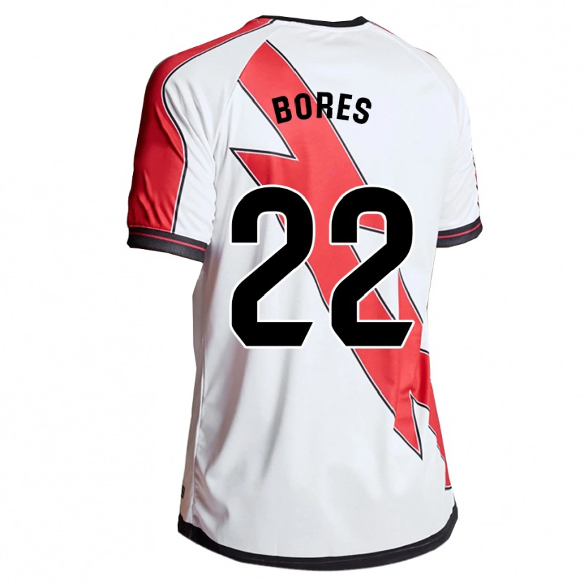 Danxen Dětské María Bores #22 Bílá Červená Domů Hráčské Dresy 2025/26 Dres