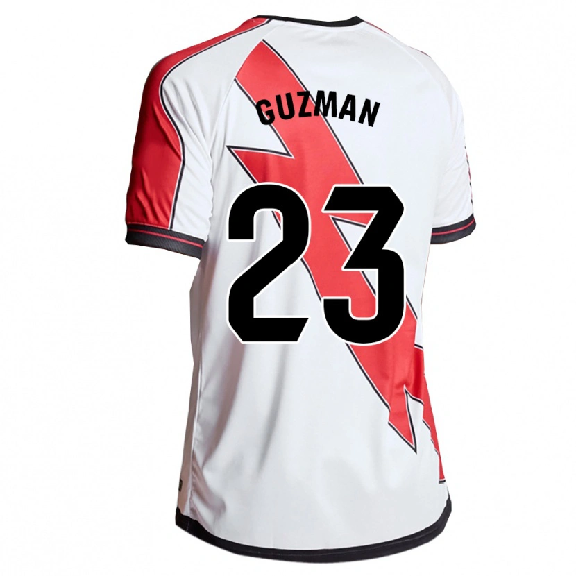 Danxen Dětské Miguel Guzmán #23 Bílá Červená Domů Hráčské Dresy 2025/26 Dres