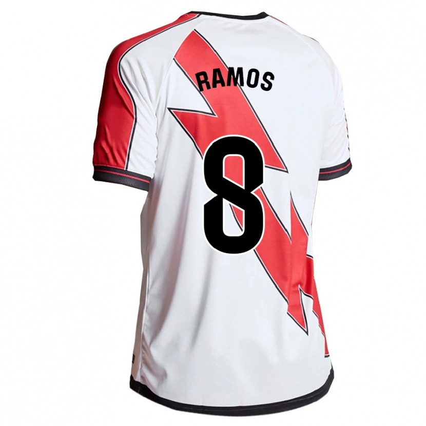 Danxen Dětské Iván Ramos #8 Bílá Červená Domů Hráčské Dresy 2025/26 Dres