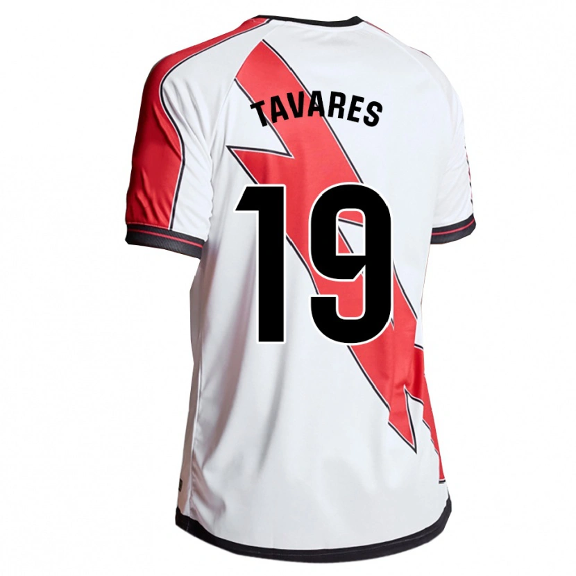 Danxen Dětské Bruna Nataly Tavares Neves #19 Bílá Červená Domů Hráčské Dresy 2025/26 Dres