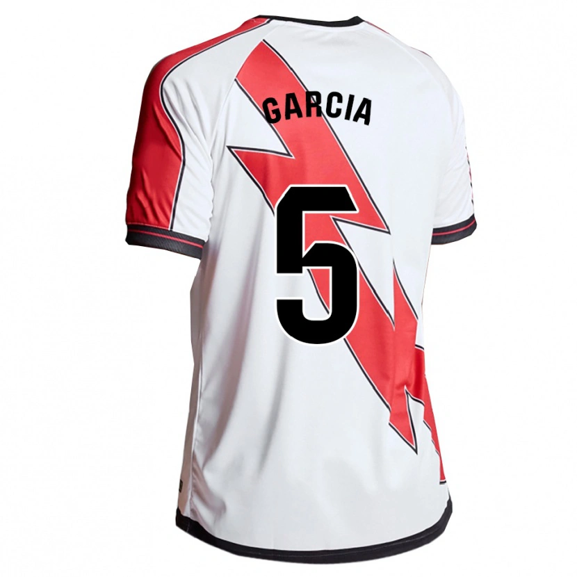 Danxen Dětské Miguel García #5 Bílá Červená Domů Hráčské Dresy 2025/26 Dres