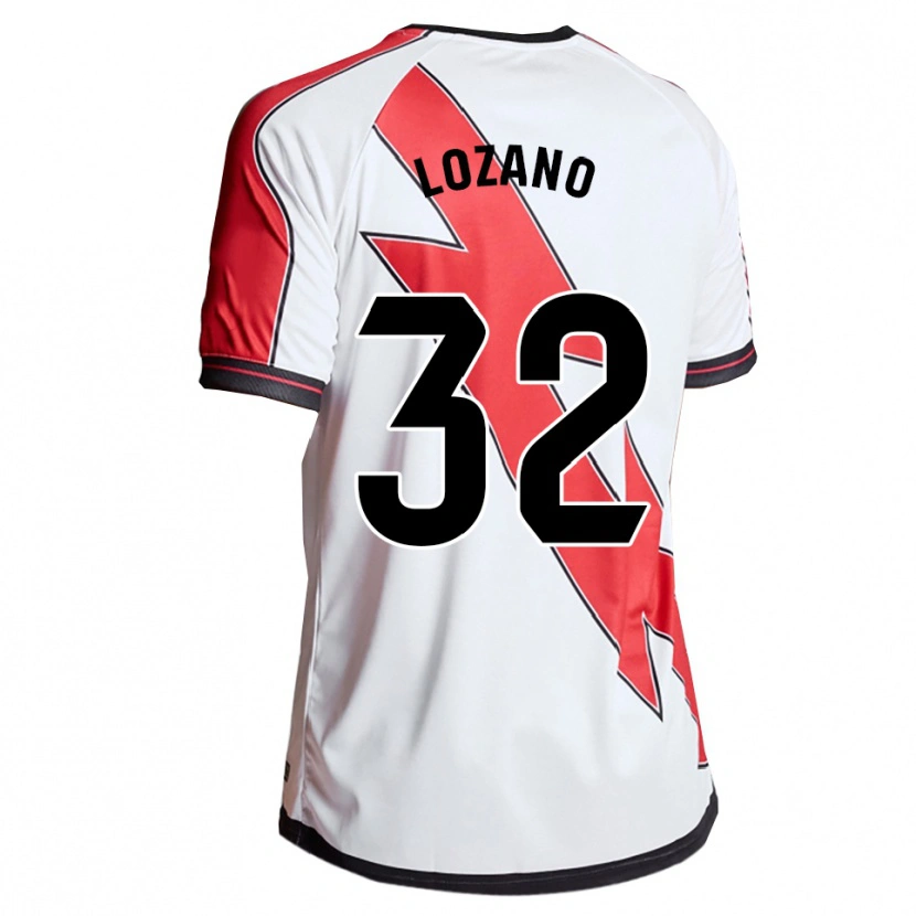 Danxen Dětské Sergio Lozano #32 Bílá Červená Domů Hráčské Dresy 2025/26 Dres