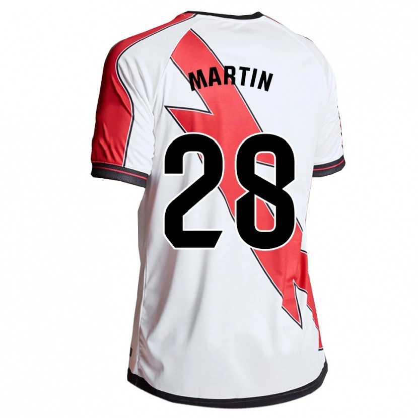 Danxen Dětské Pablo Martín #28 Bílá Červená Domů Hráčské Dresy 2025/26 Dres