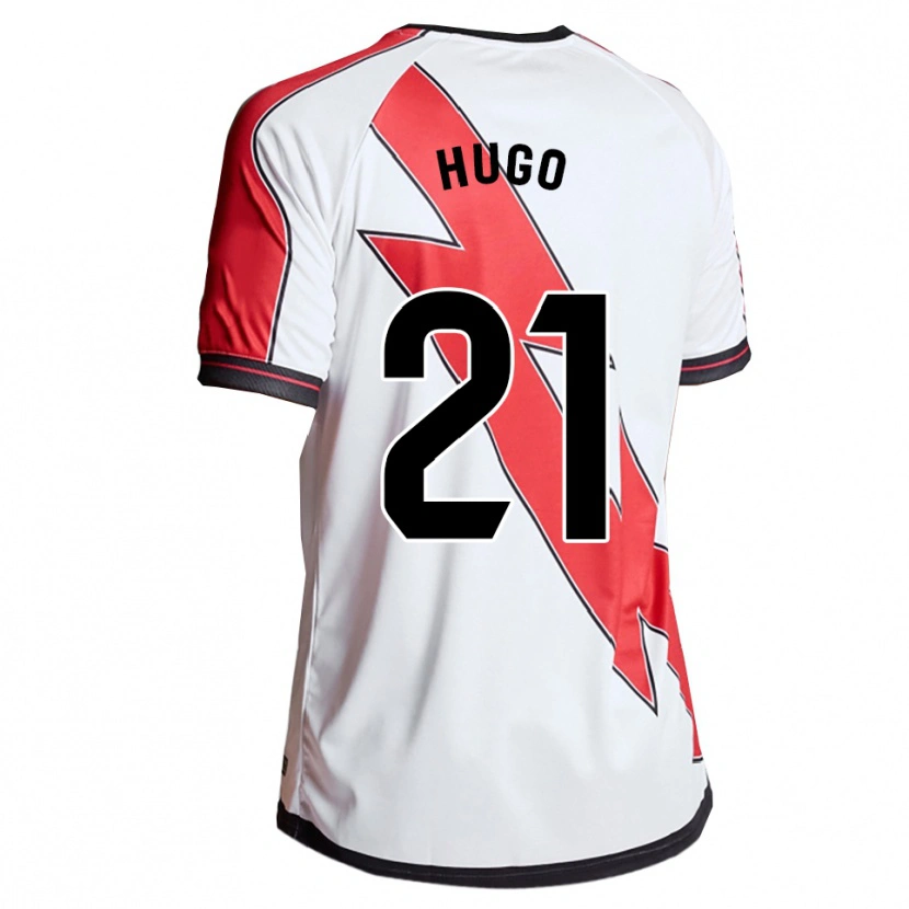 Danxen Dětské Hugo Navarro #21 Bílá Červená Domů Hráčské Dresy 2025/26 Dres