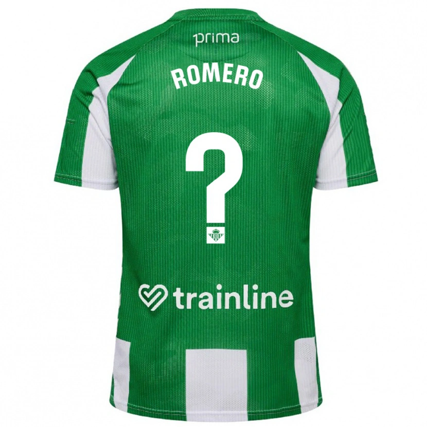 Danxen Dětské Dani Romero #0 Zelená Bílá Domů Hráčské Dresy 2025/26 Dres