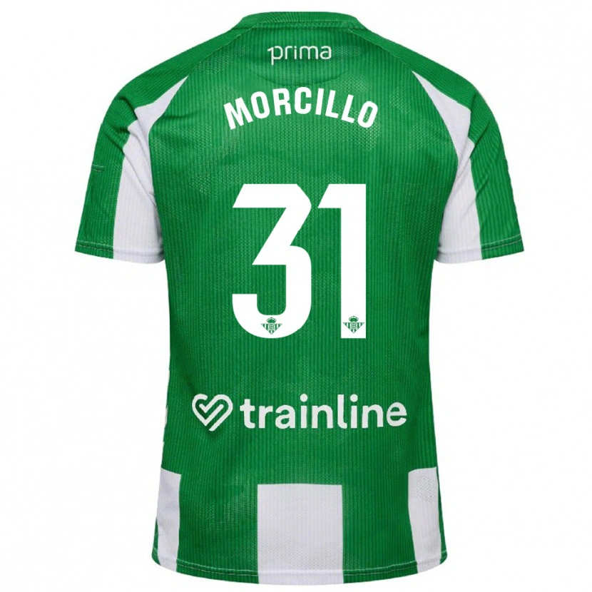 Danxen Dětské Ana Morcillo #31 Zelená Bílá Domů Hráčské Dresy 2025/26 Dres