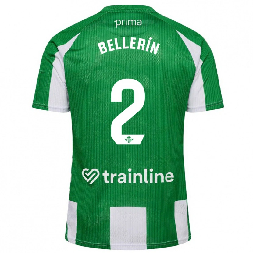 Danxen Dětské Héctor Bellerín #2 Zelená Bílá Domů Hráčské Dresy 2025/26 Dres