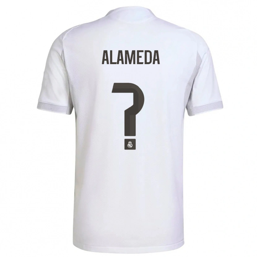 Danxen Dětské Nacho Alameda #0 Bílá Žlutá Domů Hráčské Dresy 2025/26 Dres