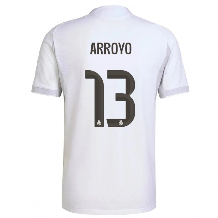 Danxen Dětské Diego Arroyo #13 Bílá Žlutá Domů Hráčské Dresy 2025/26 Dres