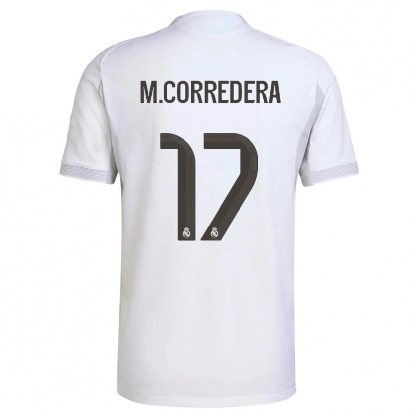 Danxen Dětské Marta Corredera #17 Bílá Žlutá Domů Hráčské Dresy 2025/26 Dres