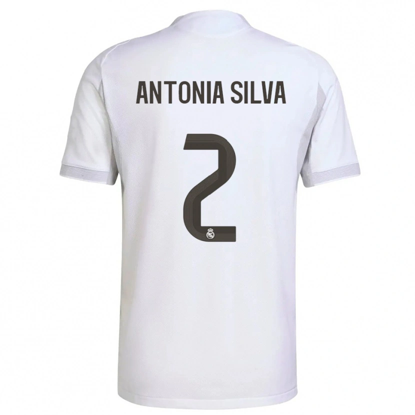Danxen Dětské Antônia Silva #2 Bílá Žlutá Domů Hráčské Dresy 2025/26 Dres