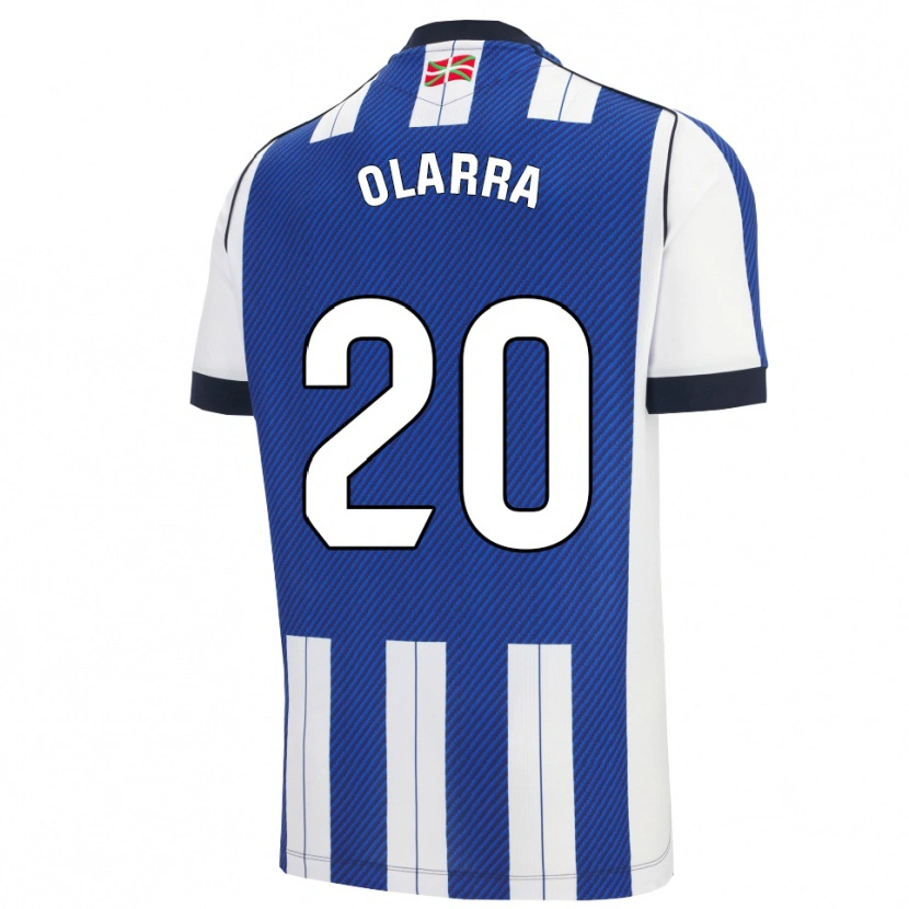Danxen Dětské Aimar Olarra #20 Modrá Bílá Domů Hráčské Dresy 2025/26 Dres