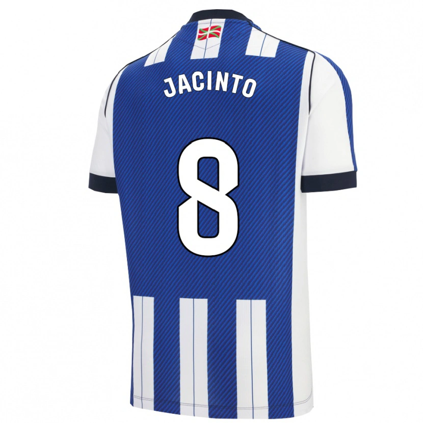 Danxen Dětské Andreia De Jesus Jacinto #8 Modrá Bílá Domů Hráčské Dresy 2025/26 Dres