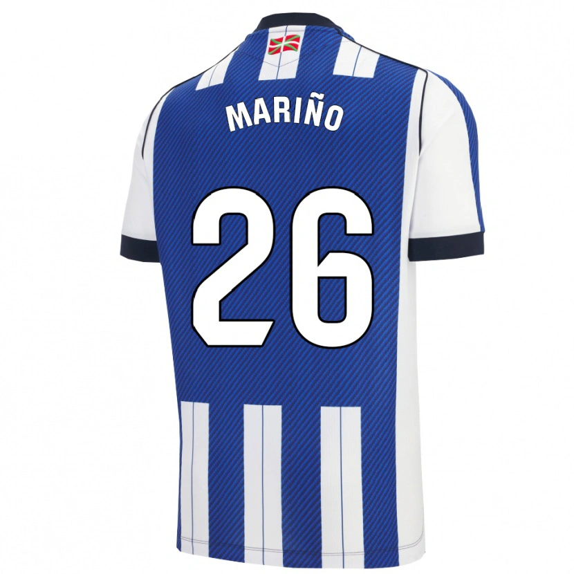 Danxen Dětské Omar Mariño #26 Modrá Bílá Domů Hráčské Dresy 2025/26 Dres