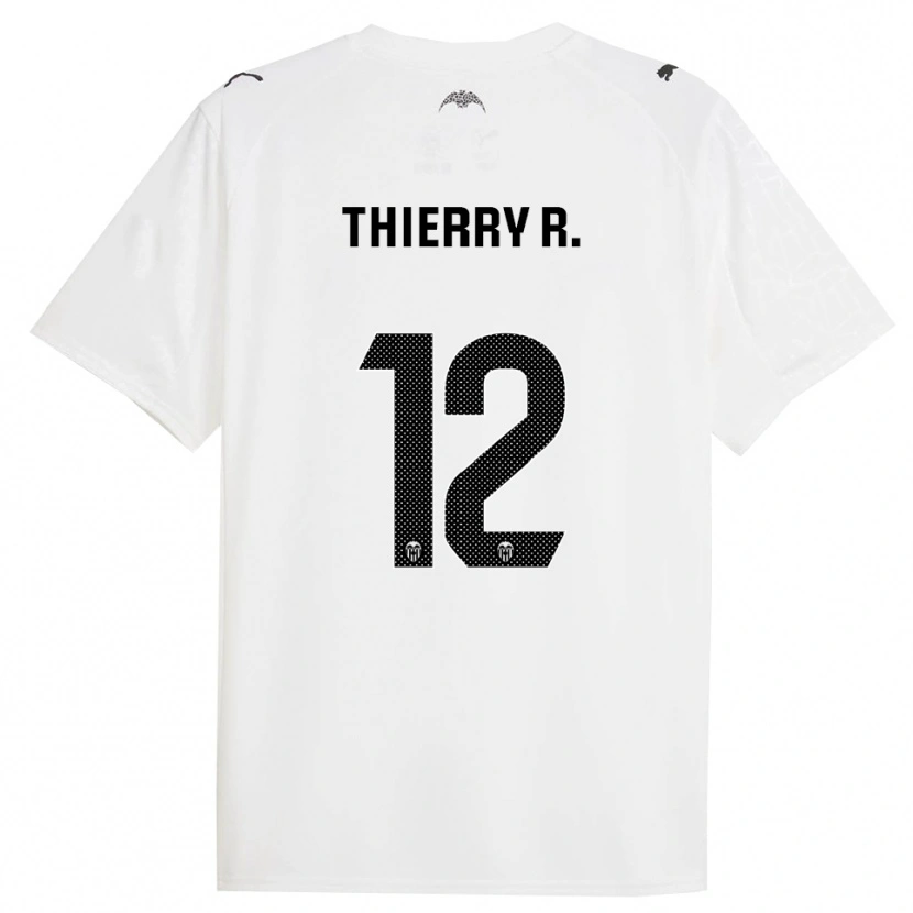 Danxen Dětské Thierry Correia #12 Bílá Černá Domů Hráčské Dresy 2025/26 Dres