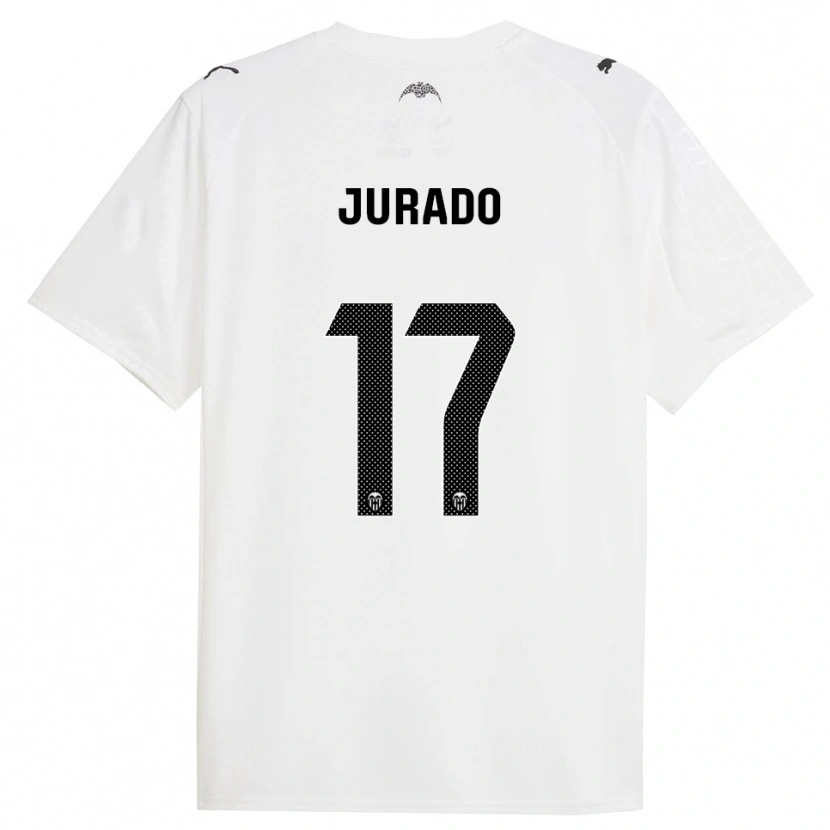 Danxen Dětské Marc Jurado #17 Bílá Černá Domů Hráčské Dresy 2025/26 Dres