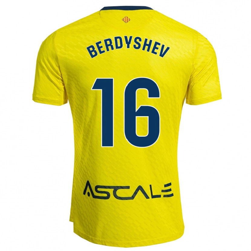 Danxen Dětské Tikhon Berdyshev #16 Žlutá Tmavě Modrá Domů Hráčské Dresy 2025/26 Dres