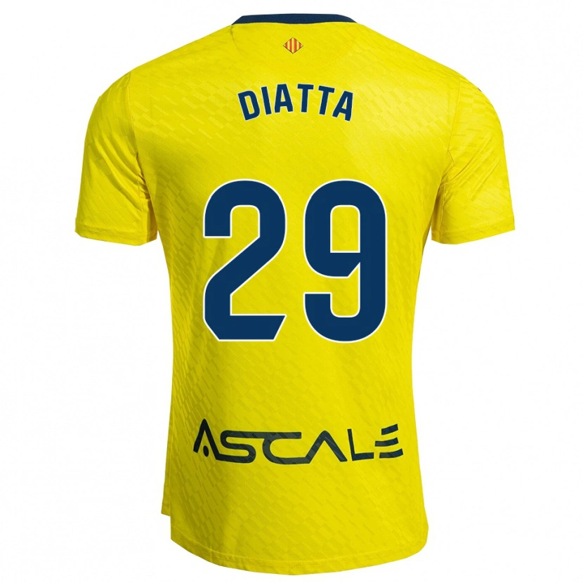 Danxen Dětské Alassane Diatta #29 Žlutá Tmavě Modrá Domů Hráčské Dresy 2025/26 Dres
