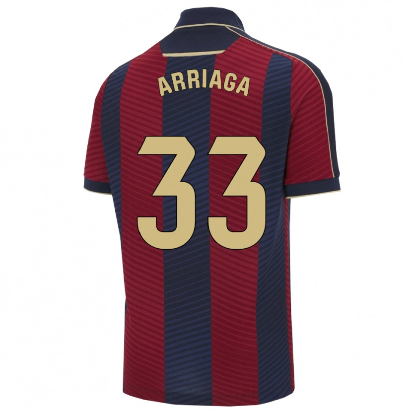 Danxen Dětské Kervin Arriaga #33 Červená Tmavě Modrá Domů Hráčské Dresy 2025/26 Dres