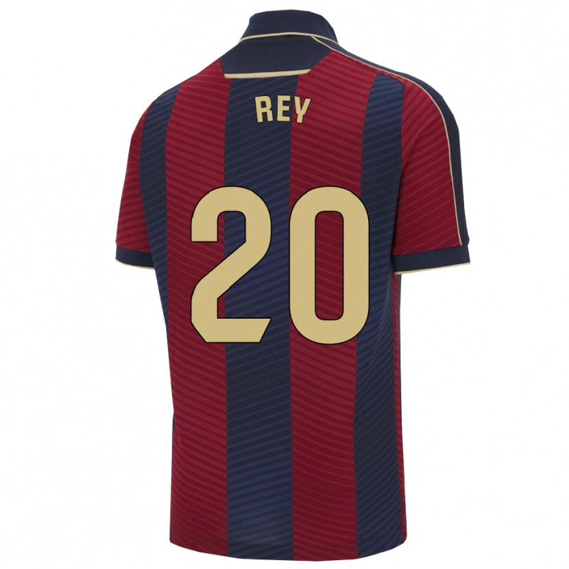 Danxen Dětské Oriol Rey #20 Červená Tmavě Modrá Domů Hráčské Dresy 2025/26 Dres