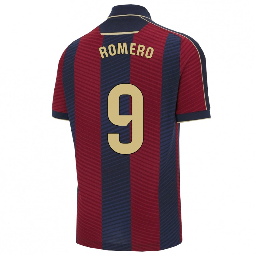 Danxen Dětské Iván Romero #9 Červená Tmavě Modrá Domů Hráčské Dresy 2025/26 Dres
