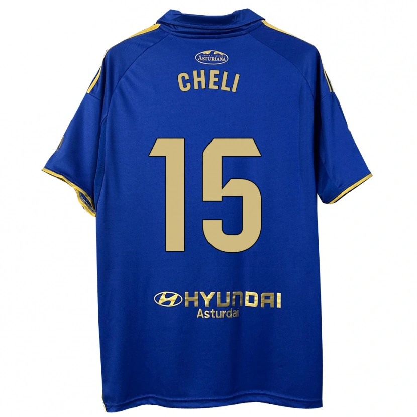 Danxen Dětské Cheli #15 Modrá Zlatá Domů Hráčské Dresy 2025/26 Dres