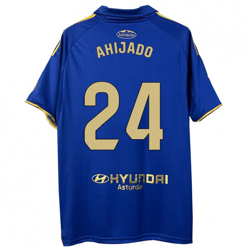 Danxen Dětské Lucas Ahijado #24 Modrá Zlatá Domů Hráčské Dresy 2025/26 Dres