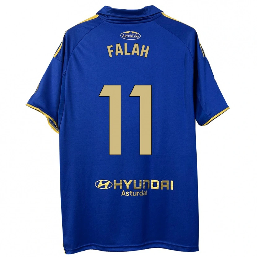 Danxen Dětské Omar Falah #11 Modrá Zlatá Domů Hráčské Dresy 2025/26 Dres