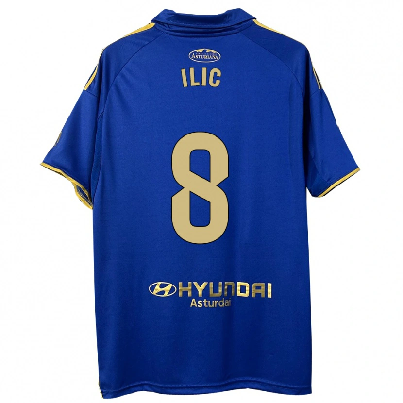 Danxen Dětské Luka Ilic #8 Modrá Zlatá Domů Hráčské Dresy 2025/26 Dres