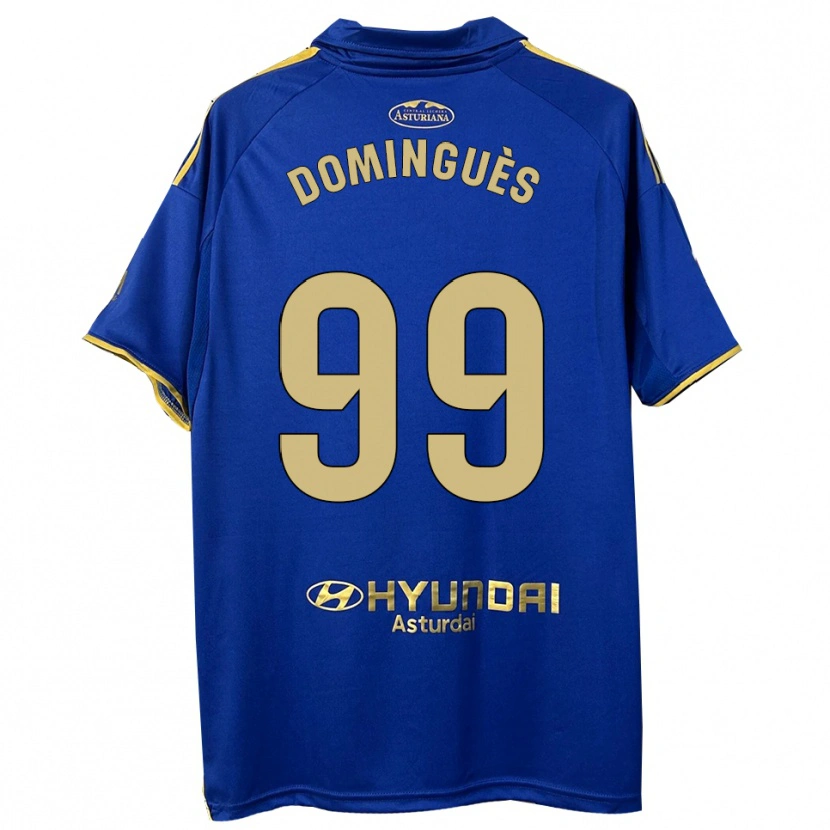 Danxen Dětské Brandon Dominguès #99 Modrá Zlatá Domů Hráčské Dresy 2025/26 Dres