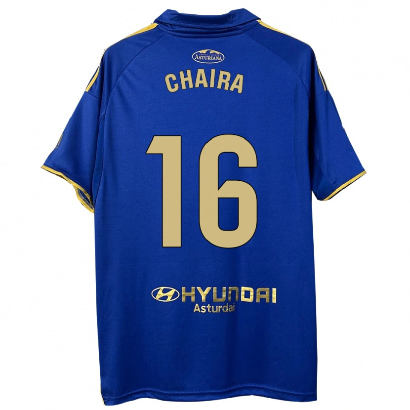 Danxen Dětské Ilyas Chaira #16 Modrá Zlatá Domů Hráčské Dresy 2025/26 Dres