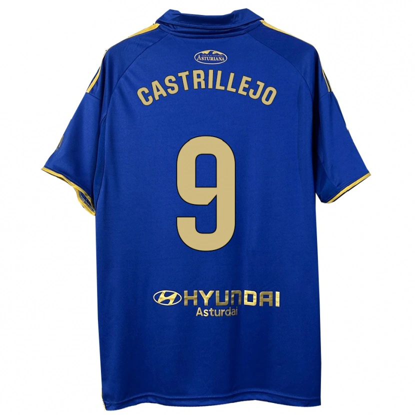 Danxen Dětské Guillermo Castrillejo #9 Modrá Zlatá Domů Hráčské Dresy 2025/26 Dres