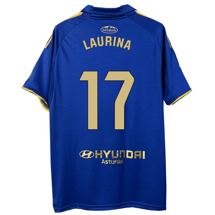 Danxen Dětské Laura Gutiérrez #17 Modrá Zlatá Domů Hráčské Dresy 2025/26 Dres