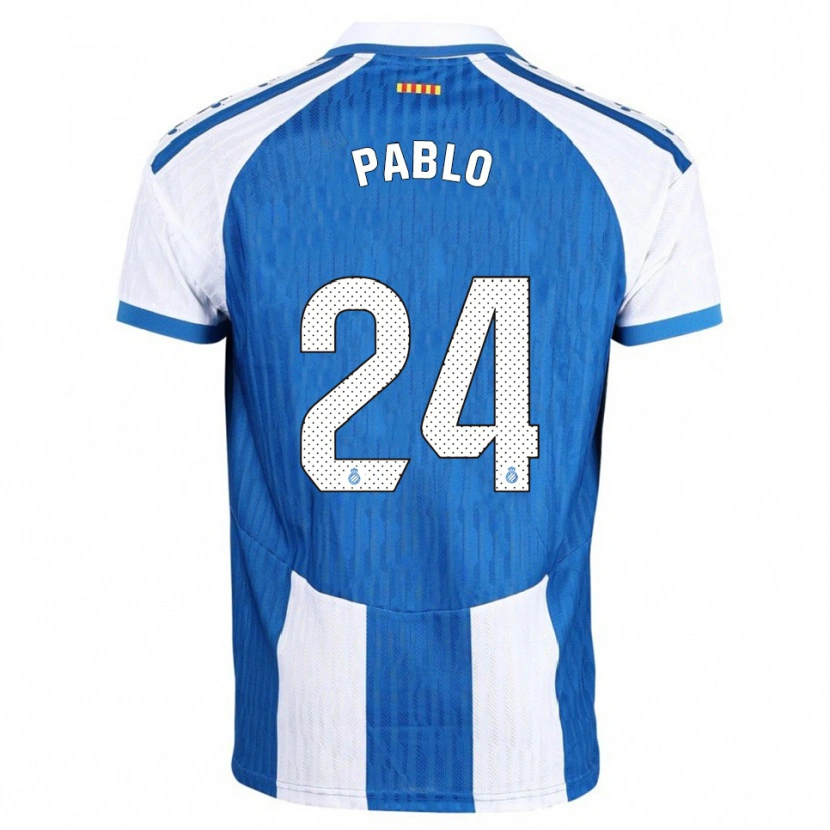 Danxen Dětské Pablo Ramón #24 Modrá Bílá Domů Hráčské Dresy 2025/26 Dres