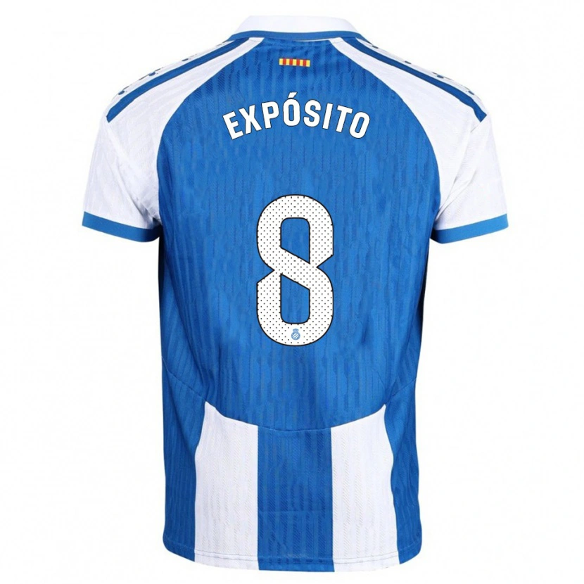 Danxen Dětské Edu Expósito #8 Modrá Bílá Domů Hráčské Dresy 2025/26 Dres