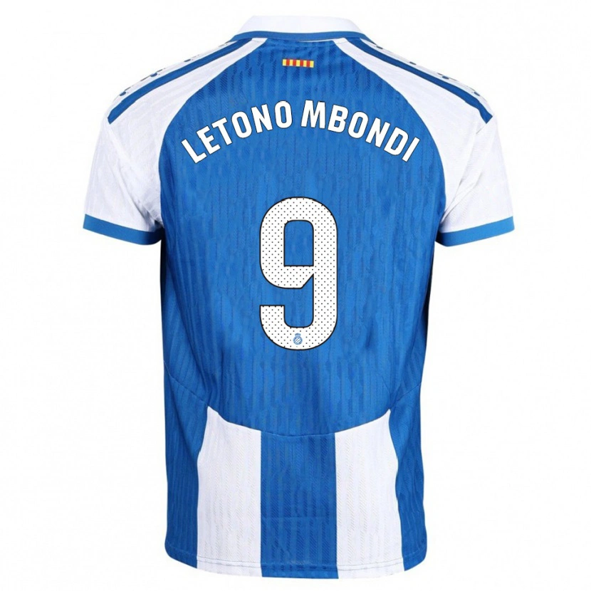 Danxen Dětské Christ-Emmanuel Letono Mbondi #9 Modrá Bílá Domů Hráčské Dresy 2025/26 Dres