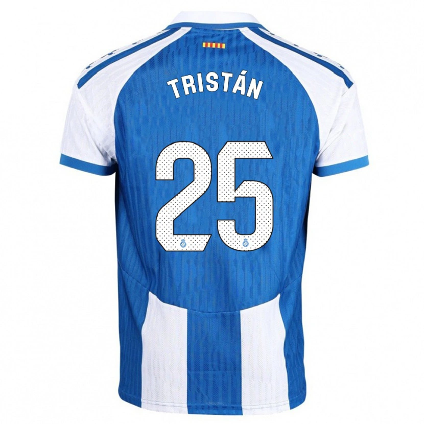 Danxen Dětské Pol Tristán #25 Modrá Bílá Domů Hráčské Dresy 2025/26 Dres