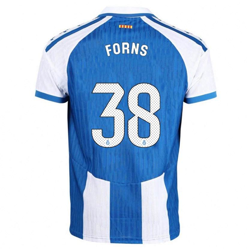Danxen Dětské Ian Forns #38 Modrá Bílá Domů Hráčské Dresy 2025/26 Dres
