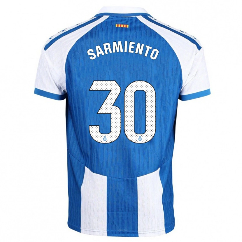 Danxen Dětské Izan Sarmiento #30 Modrá Bílá Domů Hráčské Dresy 2025/26 Dres