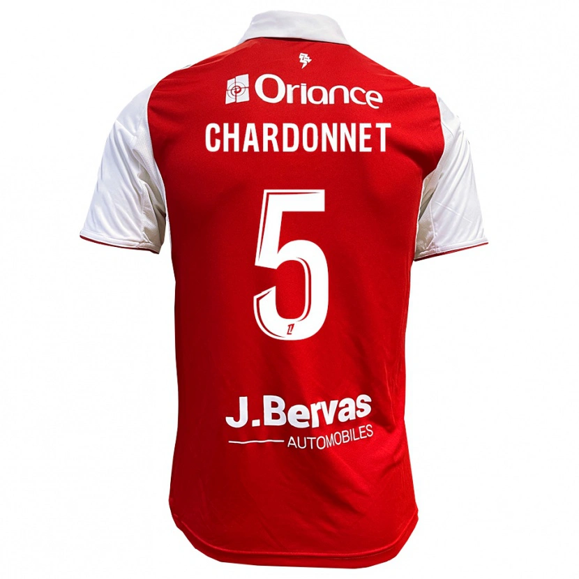 Danxen Dětské Brendan Chardonnet #5 Červená Bílá Domů Hráčské Dresy 2025/26 Dres