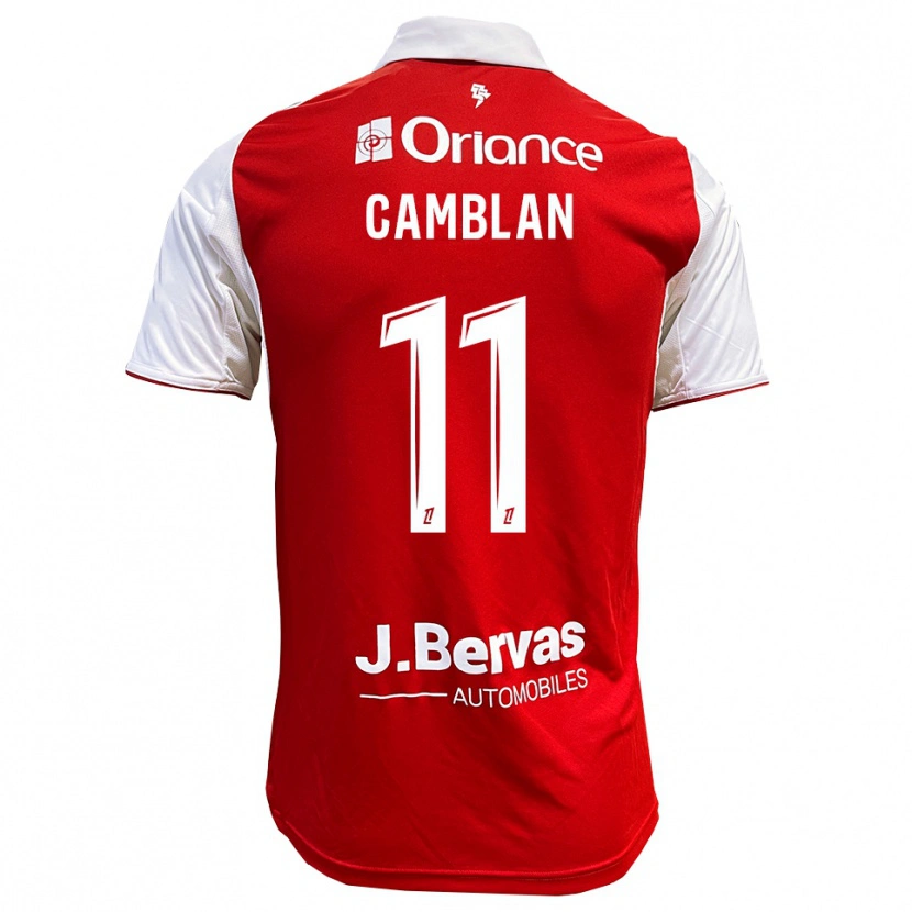 Danxen Dětské Axel Camblan #11 Červená Bílá Domů Hráčské Dresy 2025/26 Dres