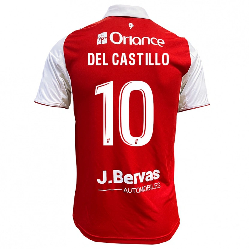 Danxen Dětské Romain Del Castillo #10 Červená Bílá Domů Hráčské Dresy 2025/26 Dres