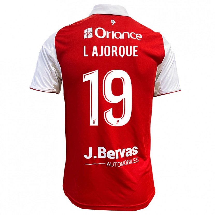 Danxen Dětské Ludovic Ajorque #19 Červená Bílá Domů Hráčské Dresy 2025/26 Dres