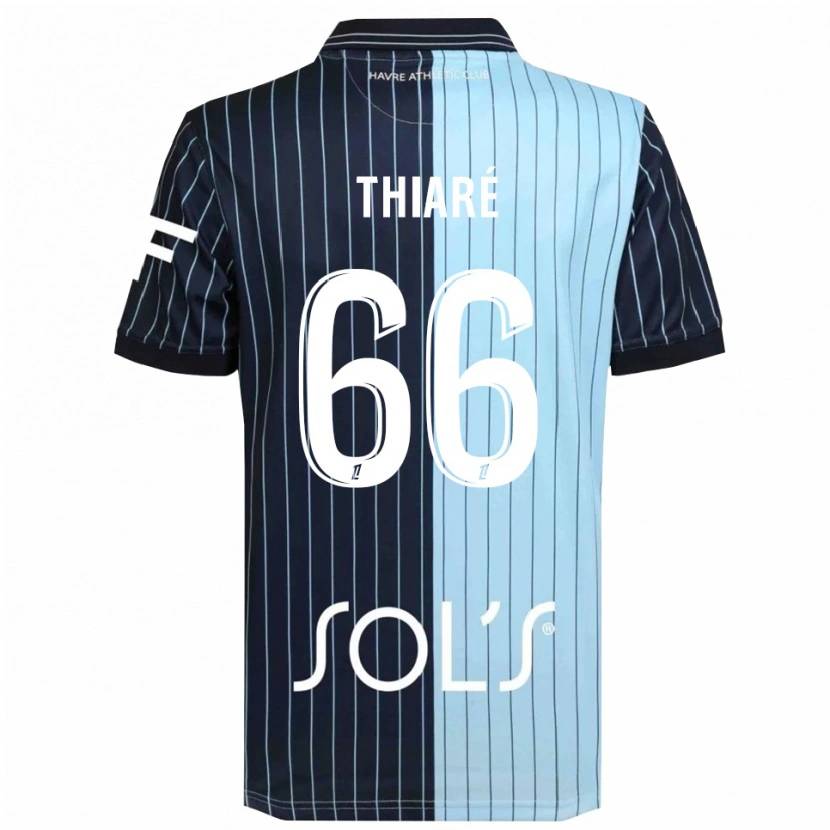 Danxen Dětské Aliou Thiaré #66 Tmavě Modrá Nebesky Modrá Domů Hráčské Dresy 2025/26 Dres
