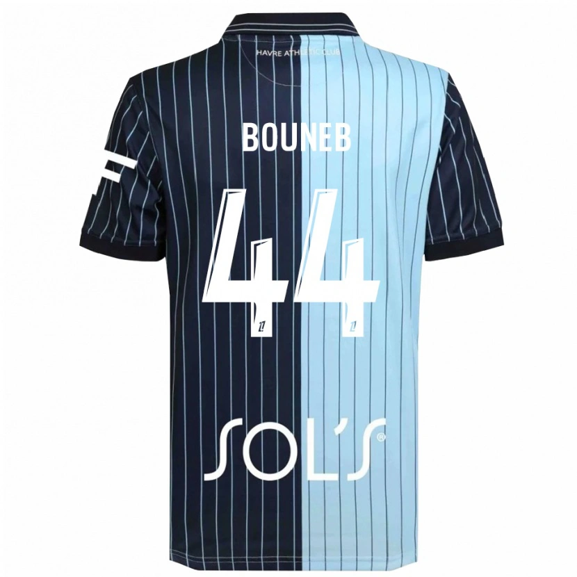 Danxen Dětské Ismaïl Bouneb #44 Tmavě Modrá Nebesky Modrá Domů Hráčské Dresy 2025/26 Dres