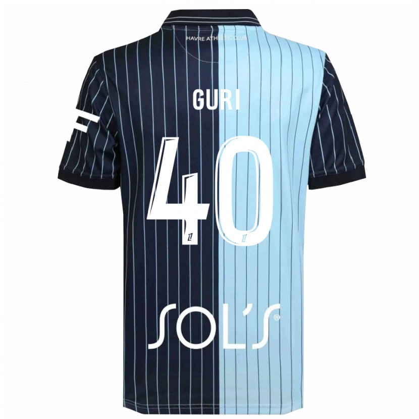 Danxen Dětské Gabriel Guri #40 Tmavě Modrá Nebesky Modrá Domů Hráčské Dresy 2025/26 Dres